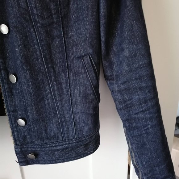 Gap 1969 Women's Sherpa Lined Denim Jacket - Picture 2 of 2